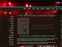 Tablet Screenshot of chicksingernight.com